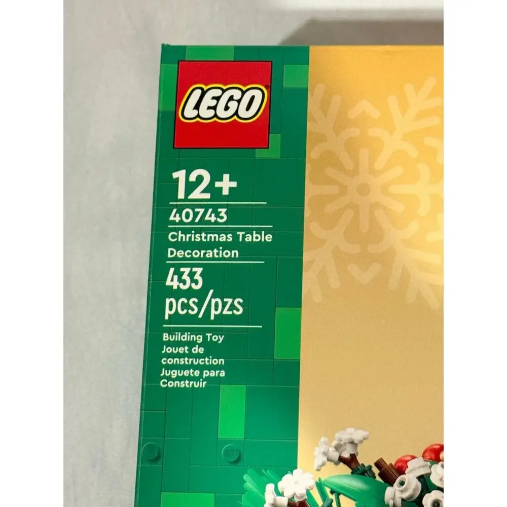 LEGO 40743 Christmas Table Decoration 433 Pieces NEW Factory Sealed Holiday set
